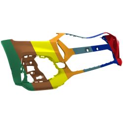 AUDI Q5 / SQ5 FRONT BUMPER COVER PRIMED (W/PARALLEL PARK ASSIST)(WO/WASHER) OEM#80A807065BGRU 2021-2023 PL# AU1000307