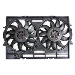 AUDI A8/A8 L/S8 RADIATOR & A/C FAN ASSY 3.0/4.0/4.2/6.3L OEM#4H0121207C-PFM 2011-2018 PL# AU3115111