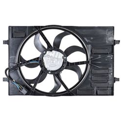 AUDI A3 CABRIO RADIATOR & A/C FAN ASSEMBLY (SINGLE FAN) (2.0L) OEM#5Q0121203DE- 2015-2020 PL# AU3115116