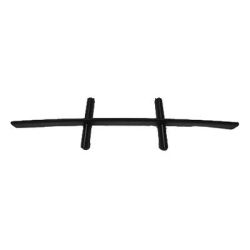 BMW BMW 5 SERIES (WAGON) FRONT BUMPER GRILLE CENTER (W/O Sport Pkg) OEM#51117033702 2006-2007 PL# BM1036113