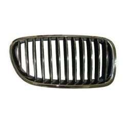 BMW BMW 5 SERIES (SEDAN) GRILLE RIGHT (Passenger Side) (CHR/BLACK)(528i/535i)(WO/NIGHT VISION) OEM#51137203650 2011-2013 PL# BM1200195