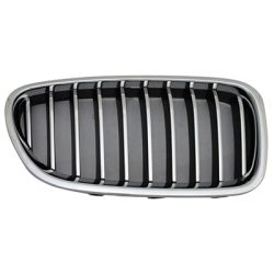 BMW BMW 5 SERIES (SEDAN) GRILLE RIGHT (Passenger Side) CHR/CHR-BLK (WO/NIGH VISION)(STANDARD LUXURY) OEM#51137412324 2014-2016 PL# BM1200245