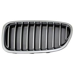 BMW BMW 5 SERIES (SEDAN) GRILLE LEFT (Driver Side) CHR/CHR-BLK (WO/NIGH VISION)(STANDARD LUXURY) OEM#51137412323 2014-2016 PL# BM1200246