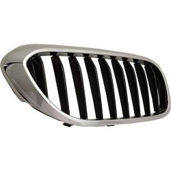 BMW BMW 5 SERIES (SEDAN)  GRILLE RIGHT (Passenger Side) CHROME/BLACK (530/540 W/M PKG)(WO/NIGHT VISION) OEM#51137390864 2017-2020 PL# BM1200299