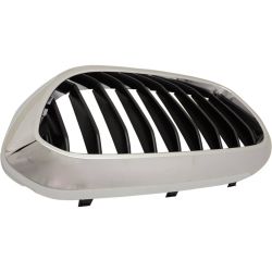 BMW BMW 5 SERIES HYBRID  GRILLE LEFT (Driver Side) CHROME/BLACK (W/M PKG)(WO/NIGHT VISION) OEM#51137390863 2018-2020 PL# BM1200300