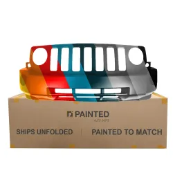 JEEP PATRIOT FRONT BUMPER COVER PRIMED (W/FOG)(WO/Tow Hooks)**CAPA** OEM#68021299AB 2007-2010 PL# CH1000893C