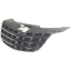 CHRYSLER SEBRING CONV GRILLE SLV/BLK W/CHR MOLDING OEM#1CM541S9AC 2008-2010 PL# CH1200315