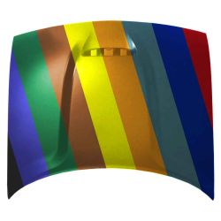 DODGE CHALLENGER HOOD (ALUM)(SINGLE SCOOP W/BEZEL)(GT/ R/T ) **CAPA** OEM#68259671AG 2019-2023 PL# CH1230331C