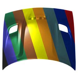 DODGE CHALLENGER HOOD (ALUM)(CENTER SCOOP W/SIDE VENT)(HELLCAT/ R/T SCAT PACK) **CAPA** OEM#68259672AF 2015-2023 PL# CH1230332C