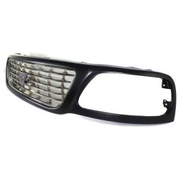 FORD TRUCKS & VANS FORD/PU  (NEW)(F150/F250)LD GRILLE BLACK Frame W/ CHROME Inner (Bar Type)(Lighting) OEM#3L3Z8200AC 2001-2003 PL# FO1200423