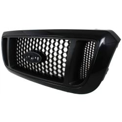 FORD TRUCKS & VANS RANGER  GRILLE PTD BLACK W/ARG MESH TYPE (4WD) OEM#4L5Z8200DAF 2004-2005 PL# FO1200460
