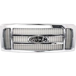 FORD TRUCKS & VANS FORD/PU F150 (EXC SVT RAPTOR) GRILLE PTD-GOLD W/CHROME MLDG (KING RANCH) OEM#9L3Z8200FB 2009-2014 PL# FO1200522