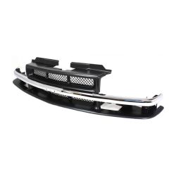 GM TRUCKS & VANS S10/SONOMA/PICKUP GRILLE W/CHR MLDG(MESH)(CHEVY) OEM#15048519 1998-2004 PL# GM1200419