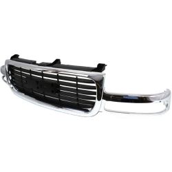 GM TRUCKS & VANS SIERRA/PU (GMC) (07 OLD STYLE) GRILLE CHROME (Exc 2500HD/3500/C3 & Denali) OEM#19130787 1999-2002 PL# GM1200430