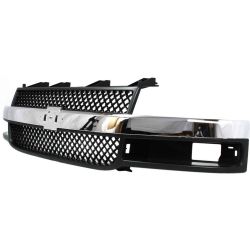 GM TRUCKS & VANS CHEVY/GMC/VAN(Express/Savana) GRILLE CHR/BLK (COMPOSITE HEAD/LAMP)(CHEVY) OEM#22816425 2003-2025 PL# GM1200535