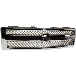 GM TRUCKS & VANS SILVERADO/PU 1500 HYBRID (CHEVY) GRILLE CHR/CHR MESH OEM#22849840 2012-2013 PL# GM1200655