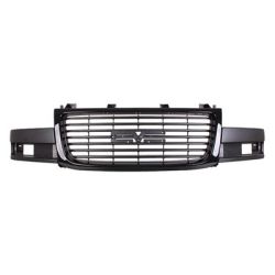 GM TRUCKS & VANS CHEVY/GMC/VAN(Express/Savana) GRILLE BLACK (SEALED BEAM HEAD LAMP)(GMC) OEM#84689073 2018-2025 PL# GM1200835