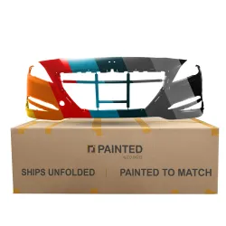 GENESIS G80 FRONT BUMPER COVER PRIMED (WO/WASHER)(WO/SENSOR) **CAPA** OEM#86511B1000 2017 PL# HY1000206C