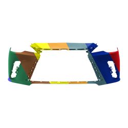 LEXUS RX 350h/500h FRONT BUMPER COVER PRIMED (WO/WASH)(W/SIDE PK SENSOR)(WO/F SPORT) OEM#521190E964 2023-2025 PL# LX1000414