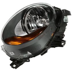 MINI COOPER CONV HEAD LAMP ASSEMBLY LEFT (Driver Side) (HALOGEN)(YELLOW SIGNAL) OEM#63117401599 2016-2019 PL# MC2518100
