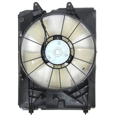 ACURA MDX RADIATOR FAN ASSEMBLY LEFT (Driver Side) (PLASTIC SHROUD) OEM# 19015RYEA01-PFM 2007-2013 PL# AC3115119