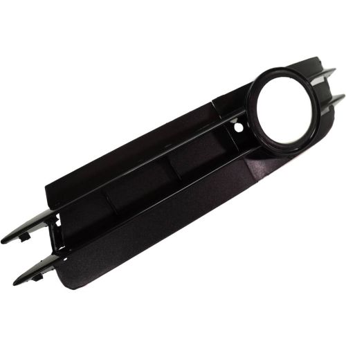 AUDI S6 SEDAN FRONT BUMPER COVER GRILLE LEFT (Driver Side) BLACK (W/Sport Pkg) OEM# 4F0807681A01C 2007-2008 PL# AU1038104