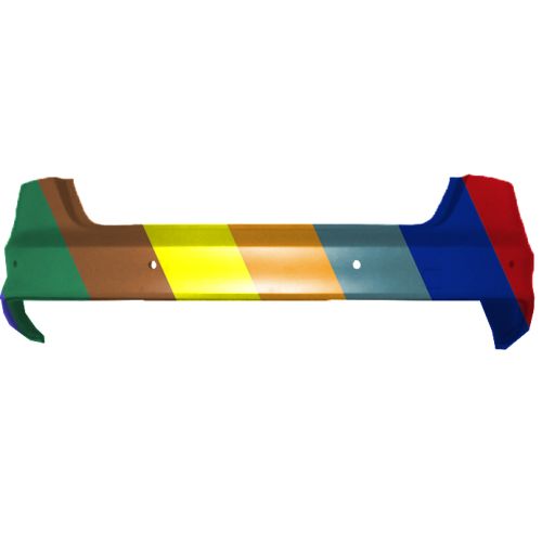 AUDI S4 SEDAN REAR BUMPER COVER (SD)(W/SENSOR) OEM#8K5807067CGRU 2013-2016 PL# AU1100209