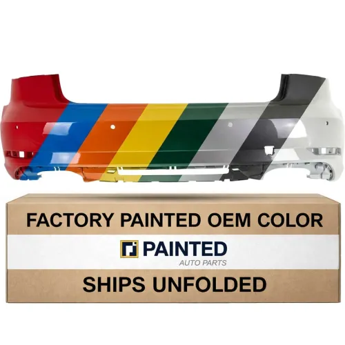 2017-2020 Audi A3 Cabrio Rear Bumper w/Sensor w/Parallel Assist w/o Sport w/o S-Line OEM# 8V5807067GGRU PL# AU1100245