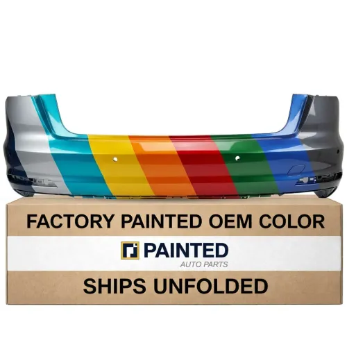 2019-2023 AUDI A6 SEDAN Rear Bumper OEM #4K5807067AGRU Without Parallel Park Assist or S-Line PL# AU1100258