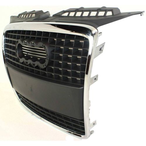AUDI A3  GRILLE ASSY BLACK W/CHROME OUTER MLDG (WO/SPORT) OEM# 8P4853651AVMZ 2006-2008 PL# AU1200115