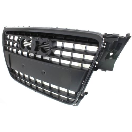 AUDI A4 SEDAN / WAGON GRILLE ASSEMBLY BLACK W/BLK OUTER MOLDING (WO/S-LINE) OEM# 8K0853651VMZ 2009-2012 PL# AU1200117
