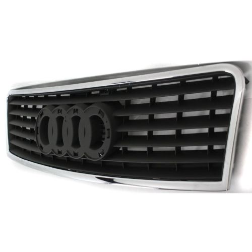 AUDI A6 SEDAN  /WAGON  GRILLE ASSY CHROME/BLACK (6 CYL) OEM# 4B0853651F3FZ 2002-2004 PL# AU1200118