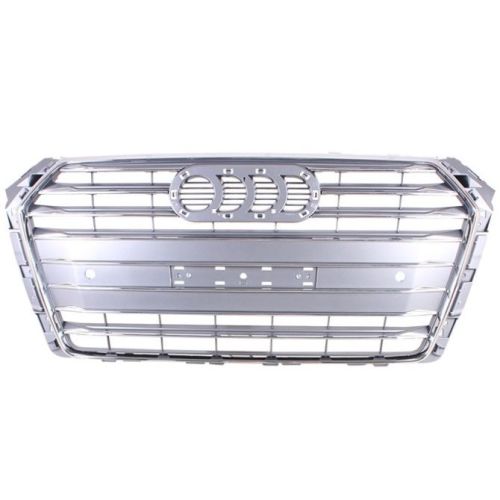 AUDI A4 SEDAN  GRILLE CHROME/PTD-GRAY (W/SENSOR)(WO/S-LINE) OEM# 8W0853651BSRP5 2017 PL# AU1200133