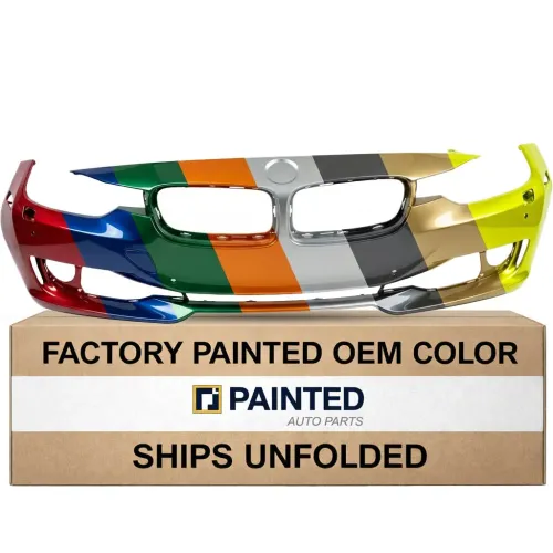 2012-2015 BMW 3 Sedan Front Bumper Without Lower Molding With Washer With Parking Sensor With Park Assist Without Camera OEM# 51117293017 PL# BM1000258