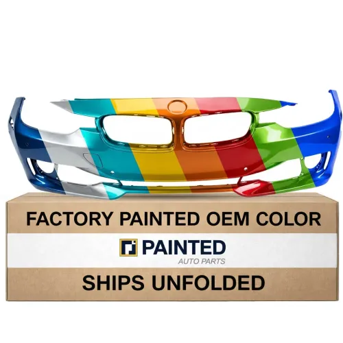2013-2015 BMW 3 Hybrid Front Bumper Without Lower Molding Park Sensor Wash Camera OEM# 51117293014 PL# BM1000264
