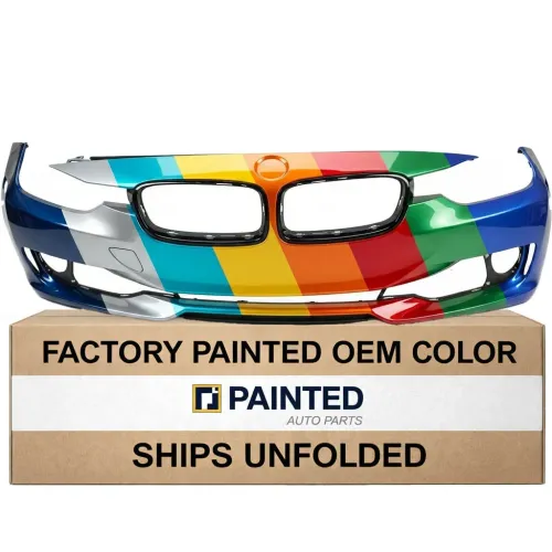 2012-2015 BMW 3 Sedan Front Bumper Without Lower Molding Washer Park Sensor Park Assist Camera OEM# 51117293011 PL# BM1000266