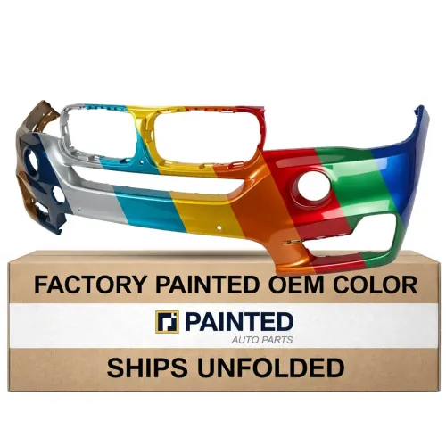 2014-2018 BMW X5 Front Bumper w/2 Sensor Surround View CAPA OEM# 51117378609 PL# BM1000393C