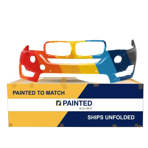 2014-2018 BMW X5 Front Bumper W HL Wash 2 Sensors WO Surround View WO M Sport OEM# 51117378601 PL# BM1000397