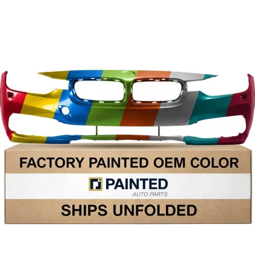 2016-2018 BMW 3 Series Hybrid Front Bumper with Washer Without M Sport CAPA Certified OEM# 51117445141 PL# BM1000456C