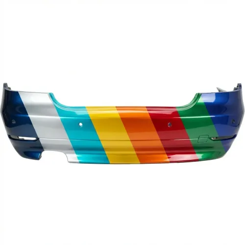 2004-2007 BMW 5 SERIES Sedan Rear Bumper w/ Sensor w/o M Pkg OEM# 51127077940 PL# BM1100139