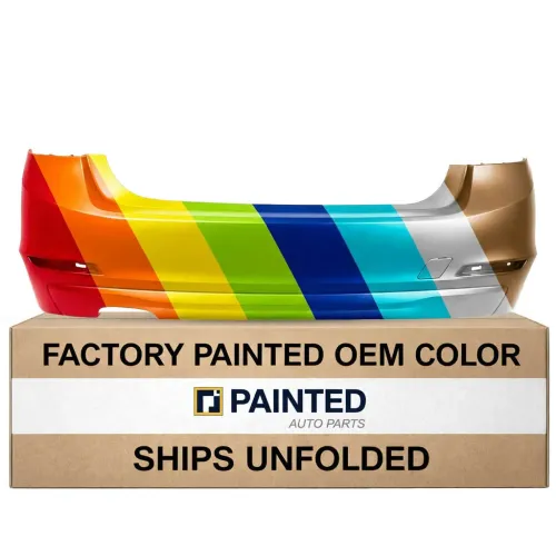 2012-2015 BMW 3 Sedan Rear Bumper Without M Sport Without Molding Hole Without Parking Sensor CAPA OEM# 51127312725 PL# BM1100269C
