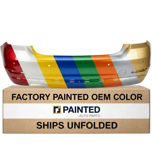 2014-2017 BMW 4 Coupe Rear Bumper w/ Sensor Fits 428i 430i Luxury Sport OEM# 51127363307 PL# BM1100285