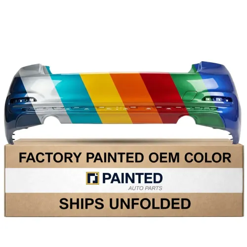 2012-2018 BMW 3 Sedan Rear Bumper Luxury Sport Shadow WO M Sport WO Sensor CAPA OEM# 51127384607 PL# BM1100349C