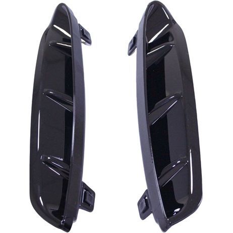 BMW BMW 4 CONVERTIBLE REAR BUMPER OUTER GRILLE SET (2pc) GLOSS-BLACK (430 W/M SPORT)(M440) OEM# 51129854826 2021-2025 PL# BM1137101