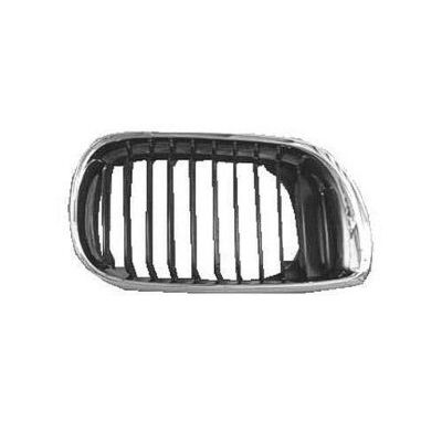 BMW BMW 3 ( i/xi ) (SEDAN/WAGON) GRILLE RIGHT (Passenger Side) CHROME FRAME & BLACK INNER (SEDAN & WG) OEM# 51137030546 2002-2005 PL# BM1200127