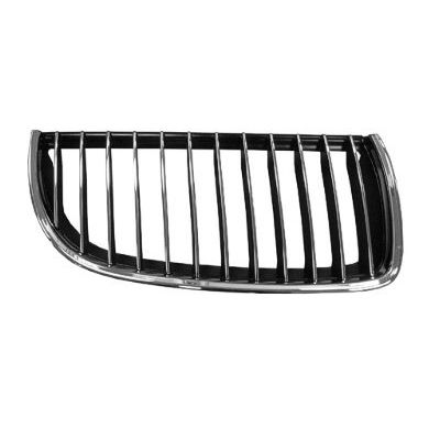 BMW BMW 3 (SEDAN) GRILLE RIGHT (Passenger Side) CHROME FRAME & CHR/BLK INNER OEM# 51137120010 2006-2008 PL# BM1200165