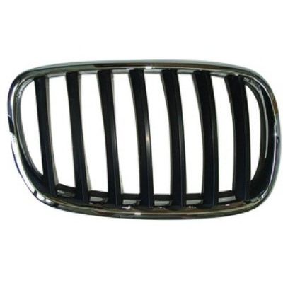 BMW BMW X5 GRILLE RIGHT (Passenger Side) CHR/BLK OEM# 51137157688 2007-2010 PL# BM1200181