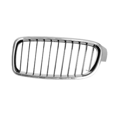 BMW BMW 3 (SEDAN) HYBRID GRILLE LEFT (Driver Side) CHROME FRAME /BLK INNER(11 BAR)(STANDARD) OEM# 51137255411 2013-2015 PL# BM1200232