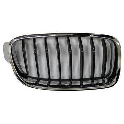 BMW BMW 3 (WAGON)  GRILLE RIGHT (Passenger Side) CHROME FRAME /BLACK INNER( 8 BAR)(SPORT/M SPORT) OEM# 51137260498 2014-2019 PL# BM1200235