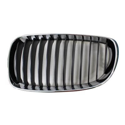 BMW BMW 1 SERIES COUPE/CONVERTIBLE GRILLE LEFT (Driver Side) CHROME FRAME/INNER BLACK OEM# 51137166439 2008-2013 PL# BM1200238